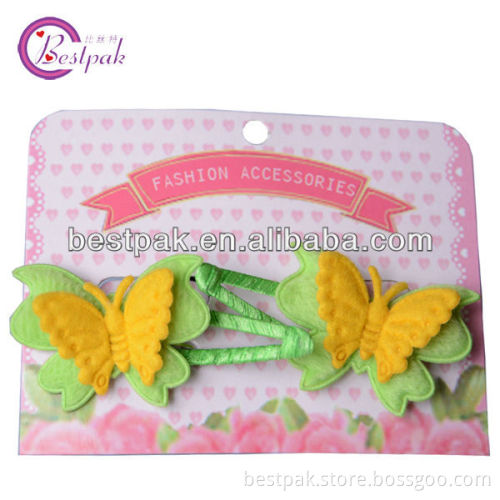 2014 new mini butterfly ribbon hair accessories